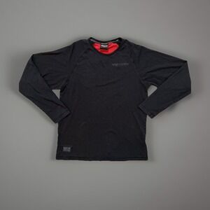 Victory Motorcycles Long Sleeve Crew Neck Black Graphic T-Shirt Mens